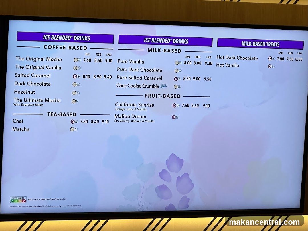 ICE BLENDED DRINKS