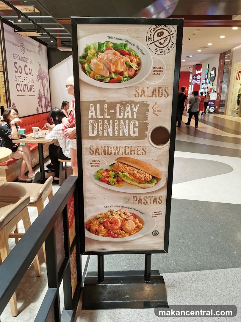 The Coffee Bean & Tea Leaf Menu