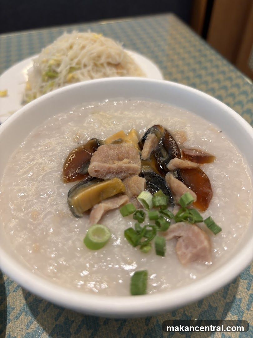 Congee with Century Egg and Pork