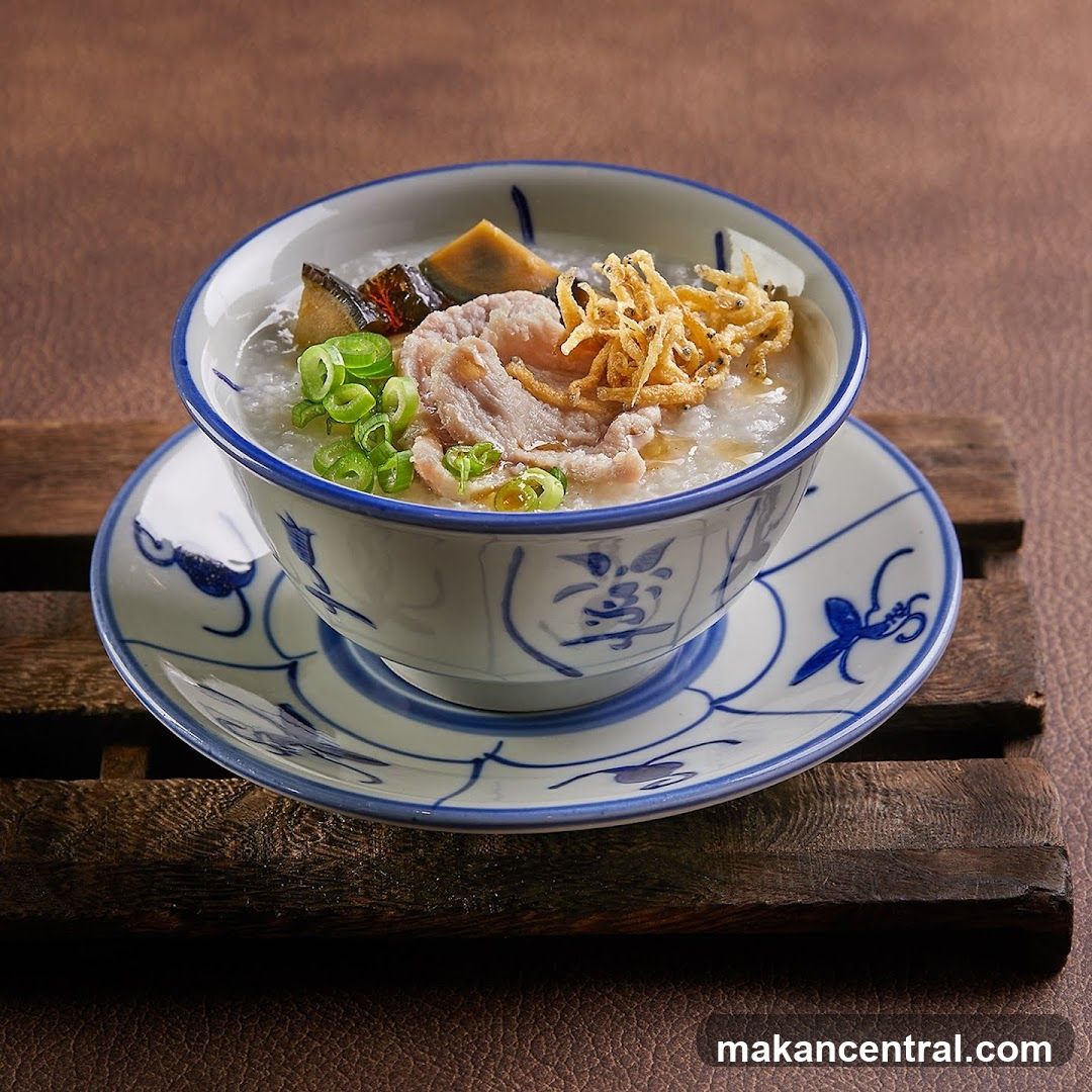 Congee with Pork and Century Egg