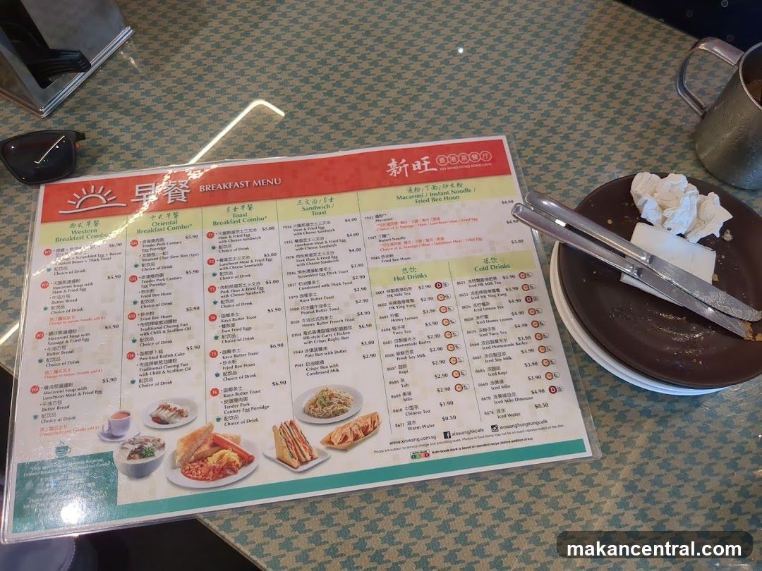 Breakfast Menu