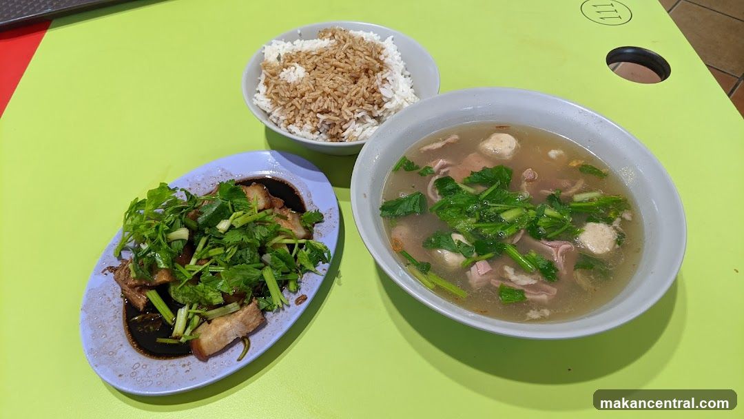 Pork Belly with Rice and Soup