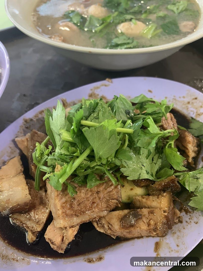 Braised Pork Belly and Soup