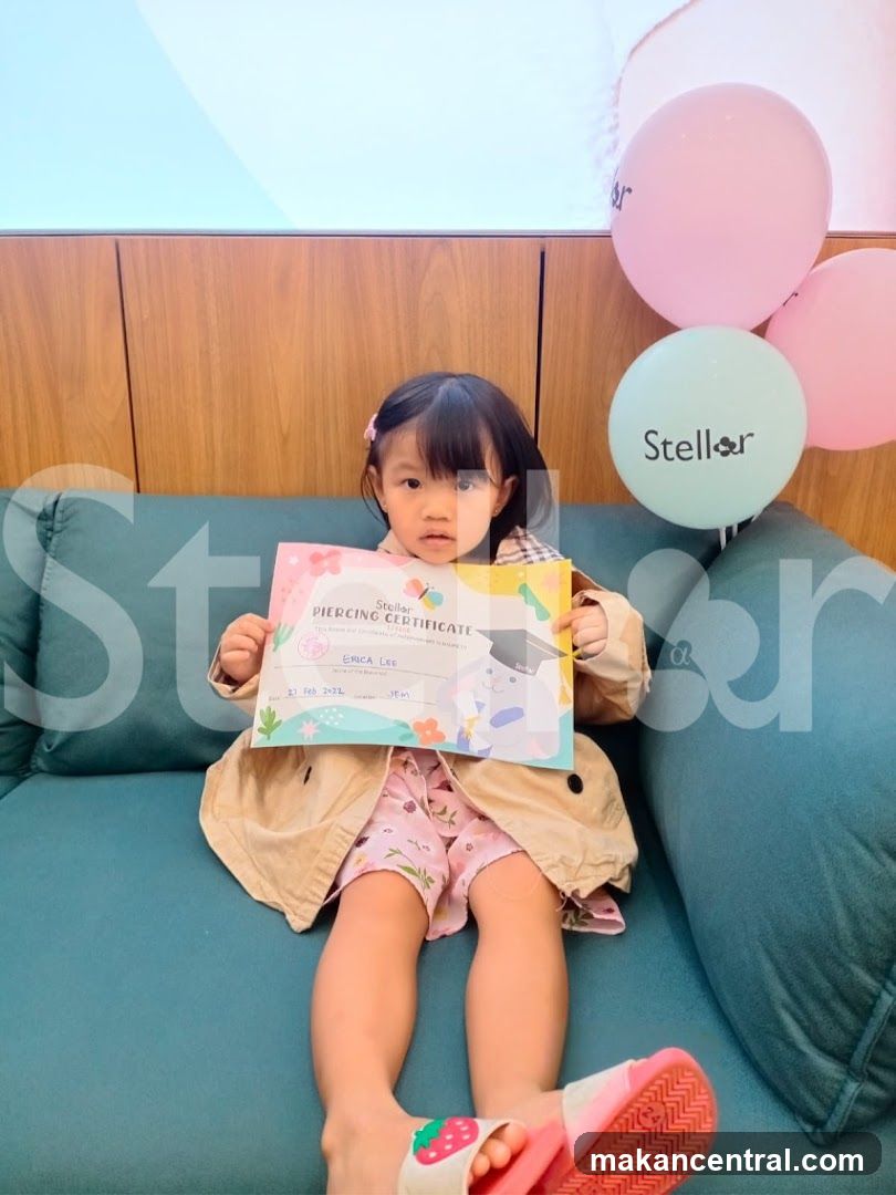 Child with Piercing Certificate