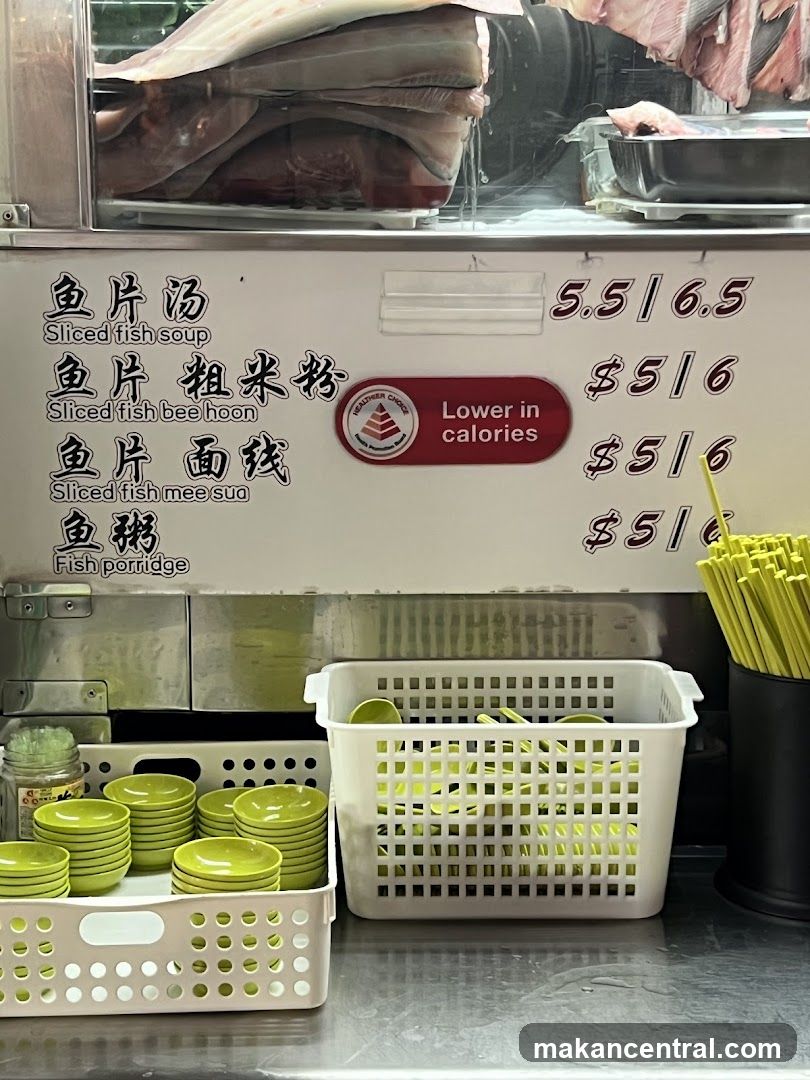 Fish Porridge Menu