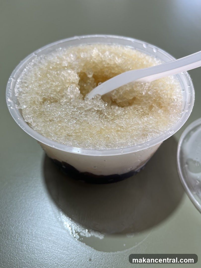 Iced Dessert with Spoon