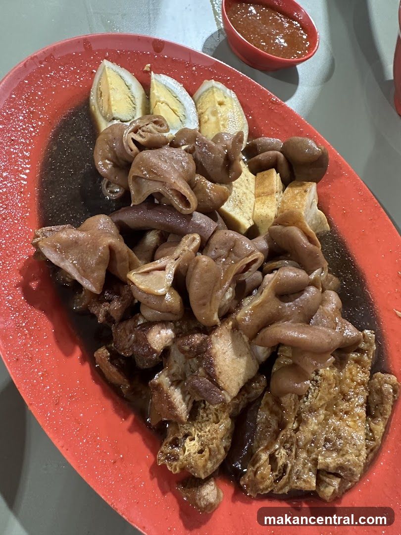 Braised Pork Intestines with Eggs and Tofu