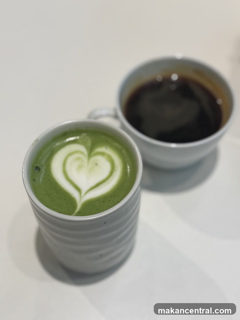 Matcha Latte and Coffee
