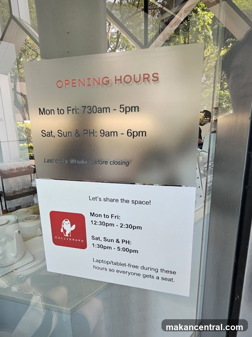 Opening Hours and Space Sharing Information