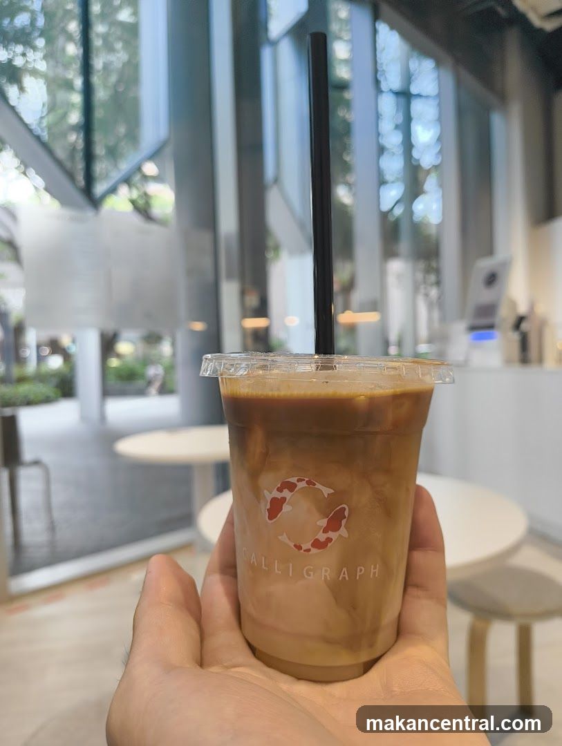 Iced Coffee with Koi Logo