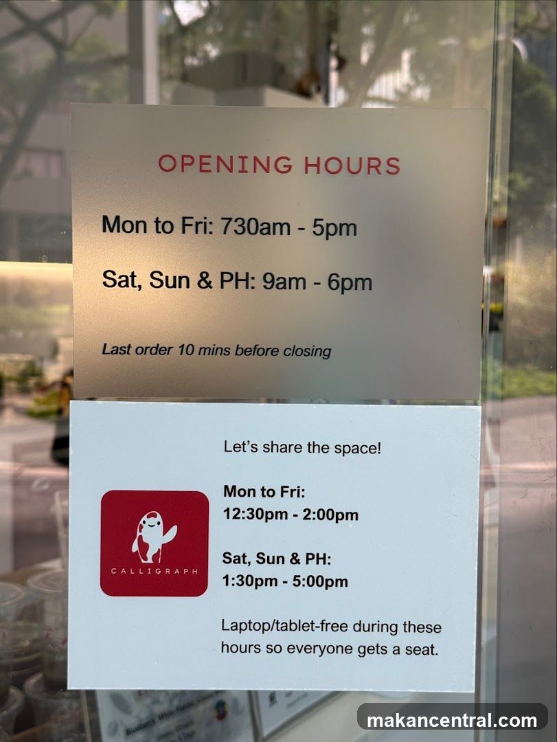 Opening Hours and Space Sharing Information