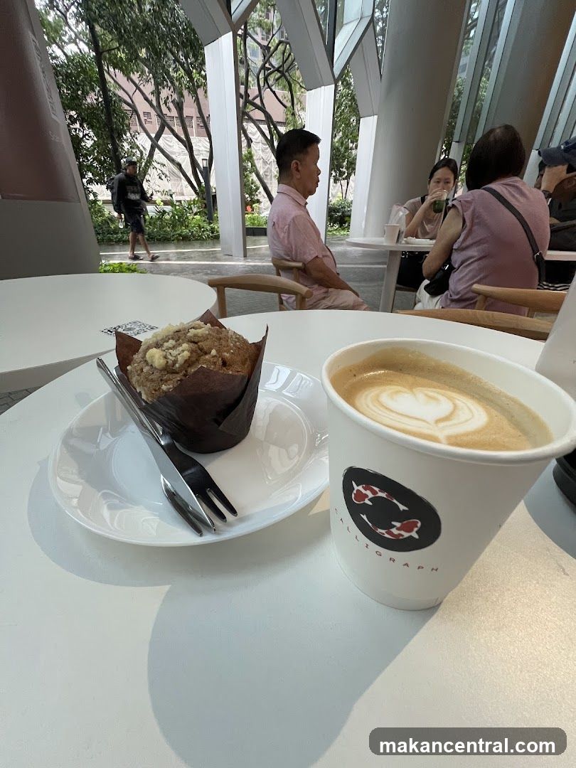 Coffee and Muffin at a Cafe