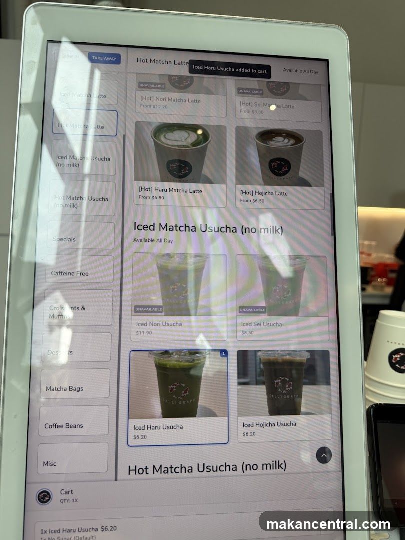 Matcha Menu