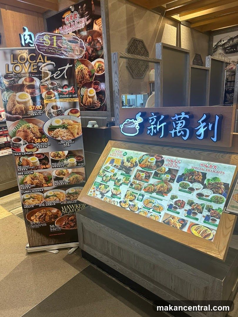 Restaurant Menu Display