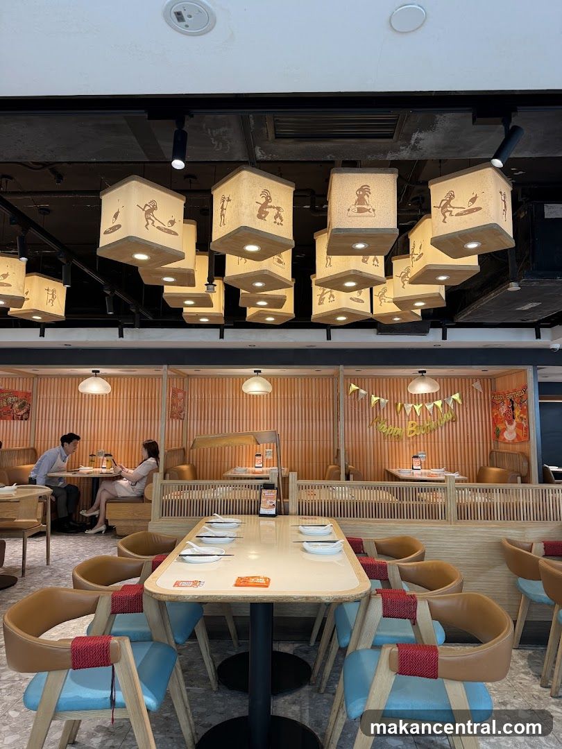Restaurant Interior with Decorative Lighting