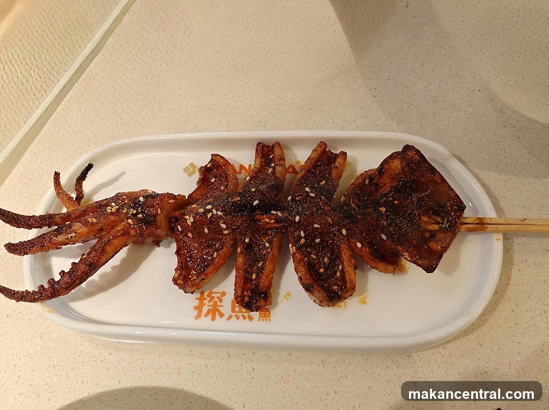 Grilled Squid Skewer