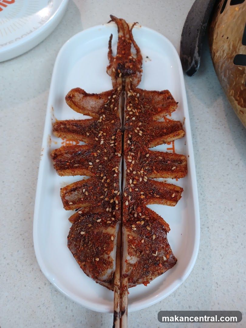 Spicy Grilled Squid Skewer
