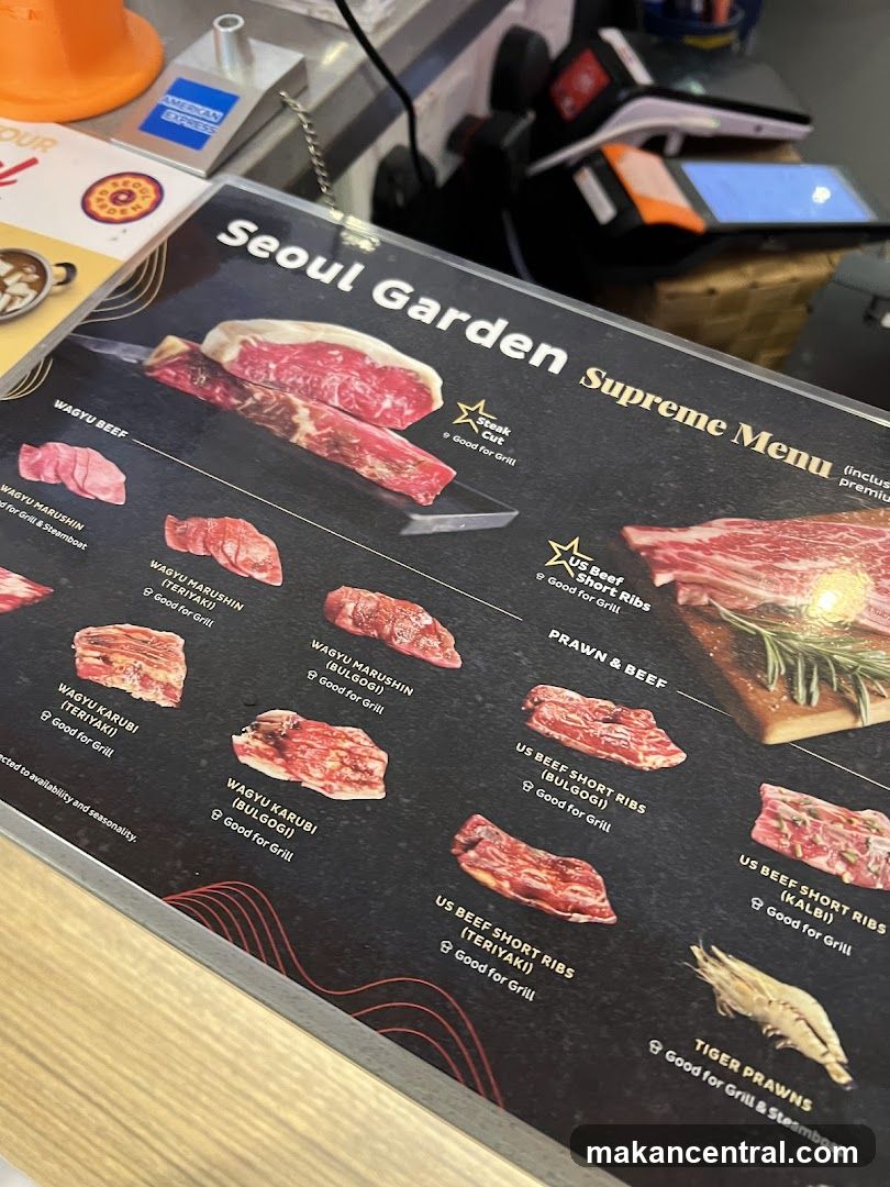 Seoul Garden Supreme Menu