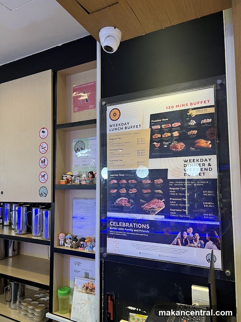 Seoul Garden Buffet Menu