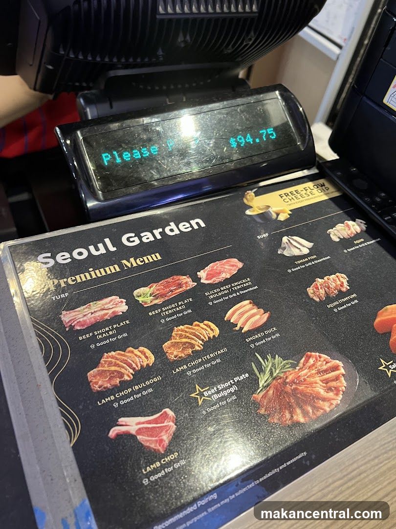 Seoul Garden Premium Menu
