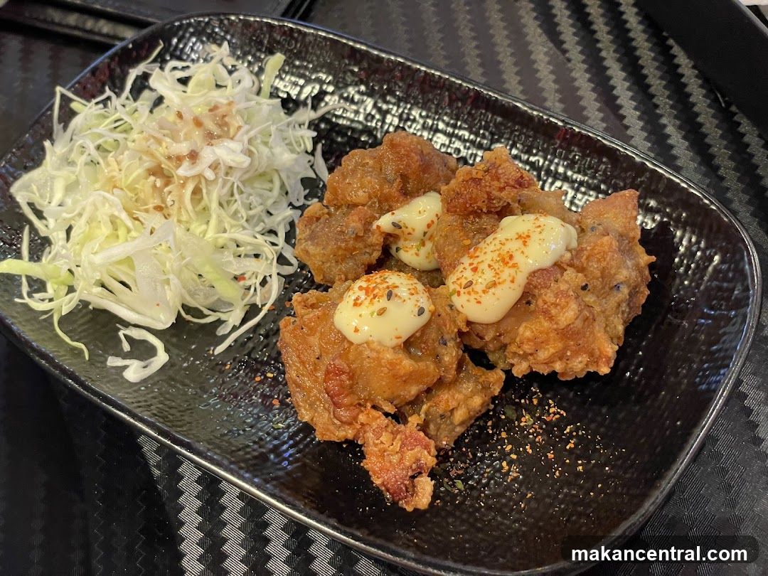 Fried Chicken with Cabbage Salad