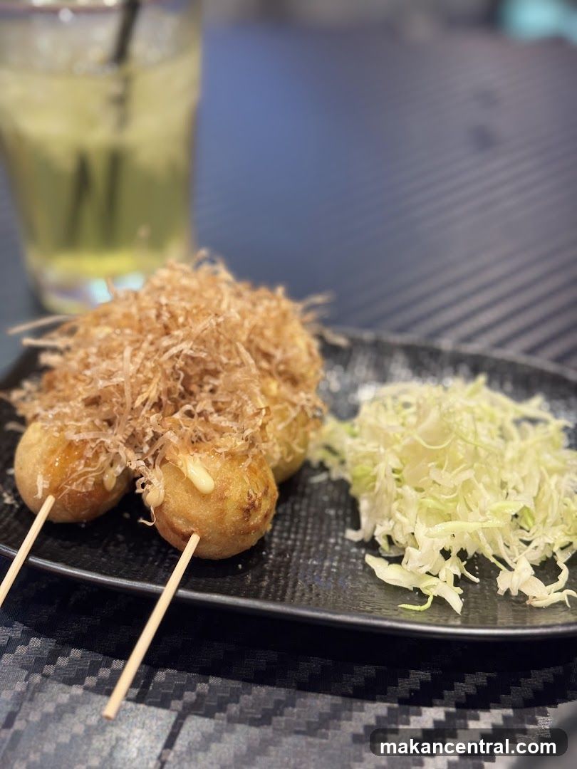 Takoyaki with Shredded Cabbage