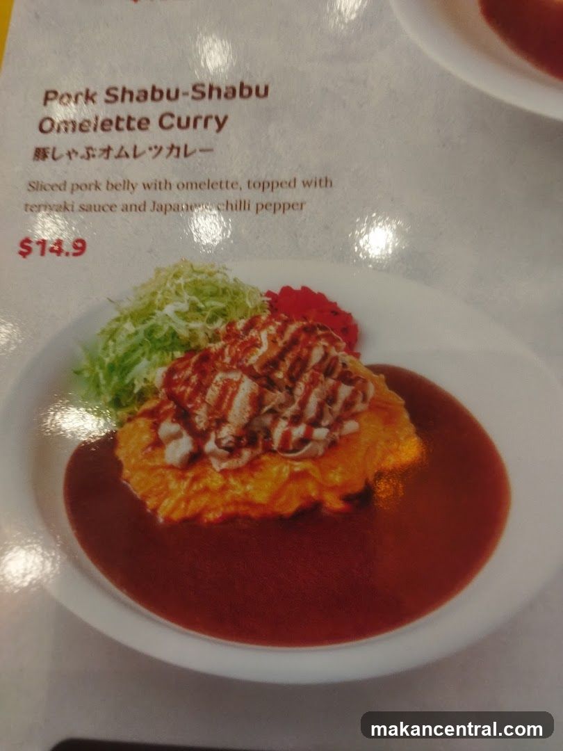 Pork Shabu-Shabu Omelette Curry