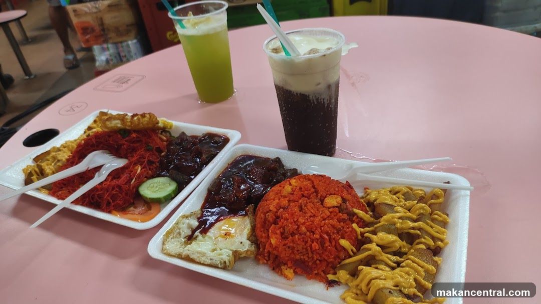 Food and Drinks on a Pink Table