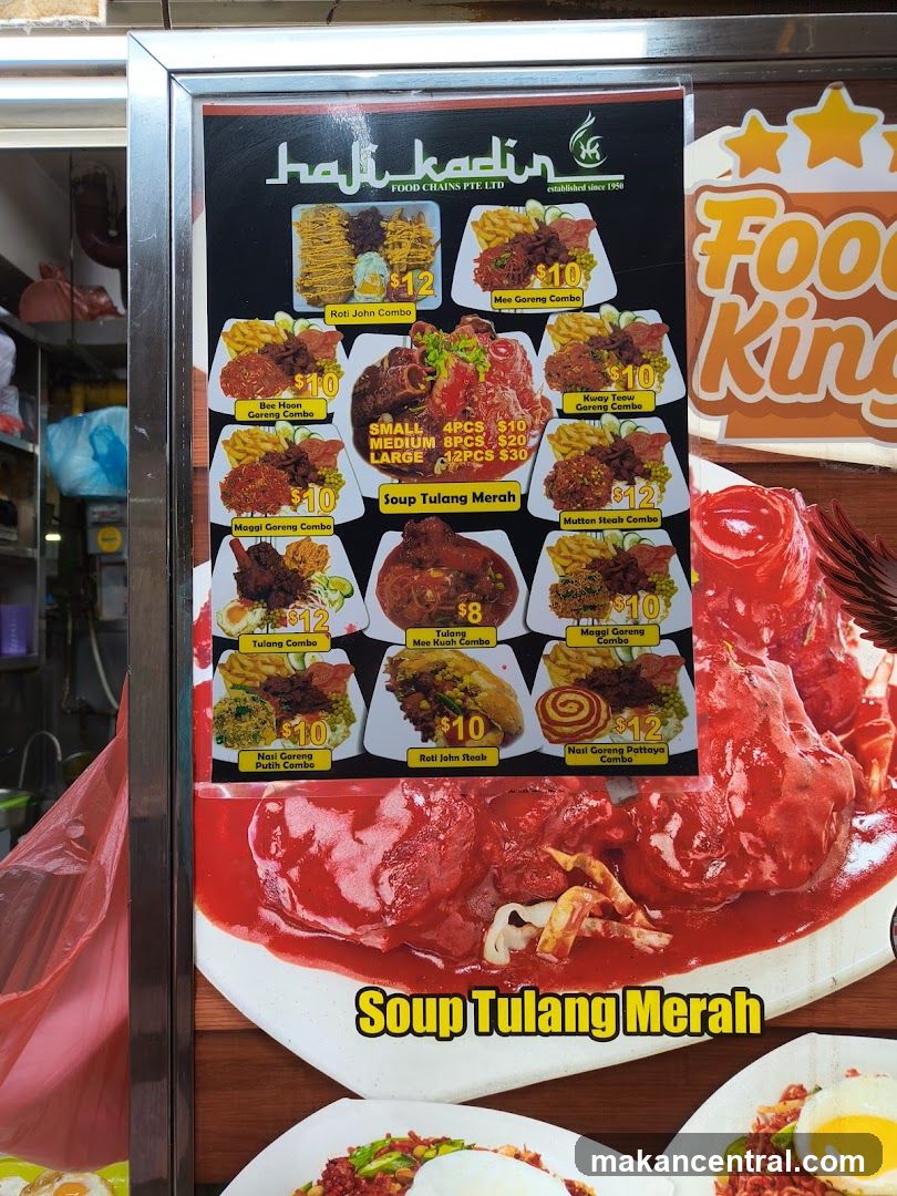Haji Kadin Food Chains Menu