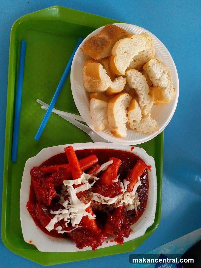 Food on a tray