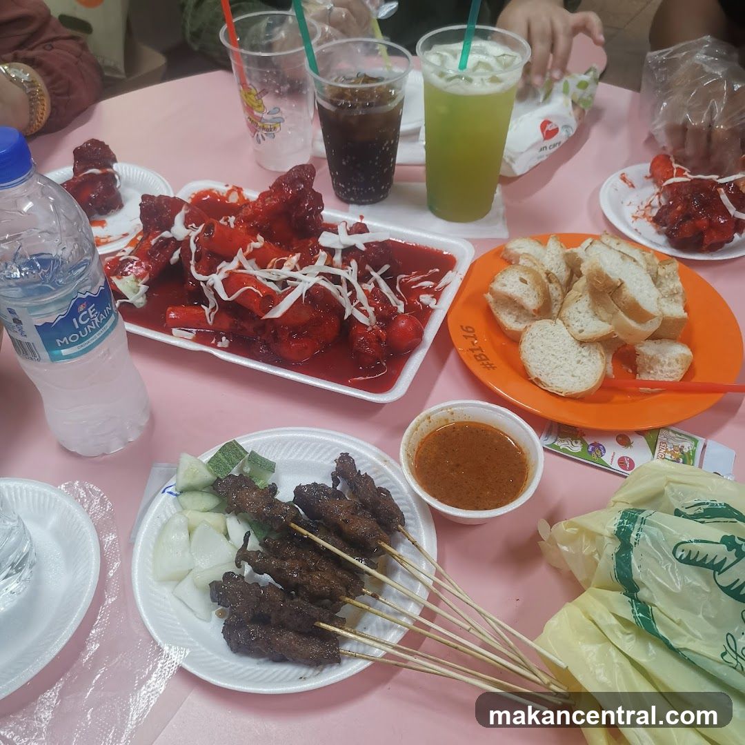 Food spread on a table