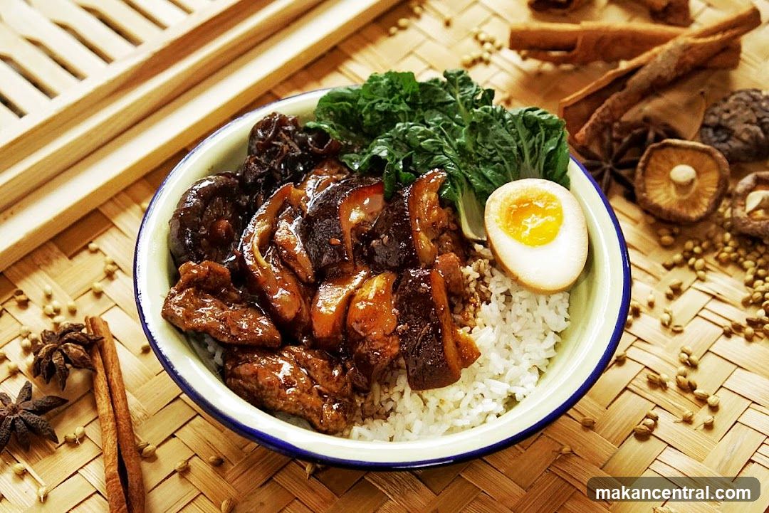 Braised Pork Belly Rice Bowl