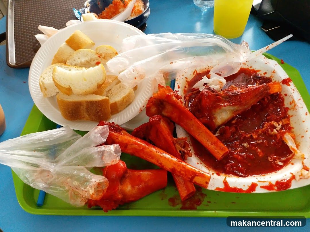 Leftover Food on Tray