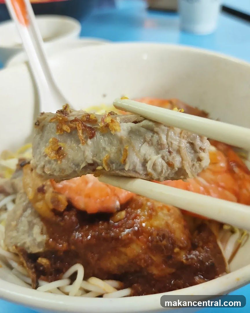 Noodles with Meat and Shrimp