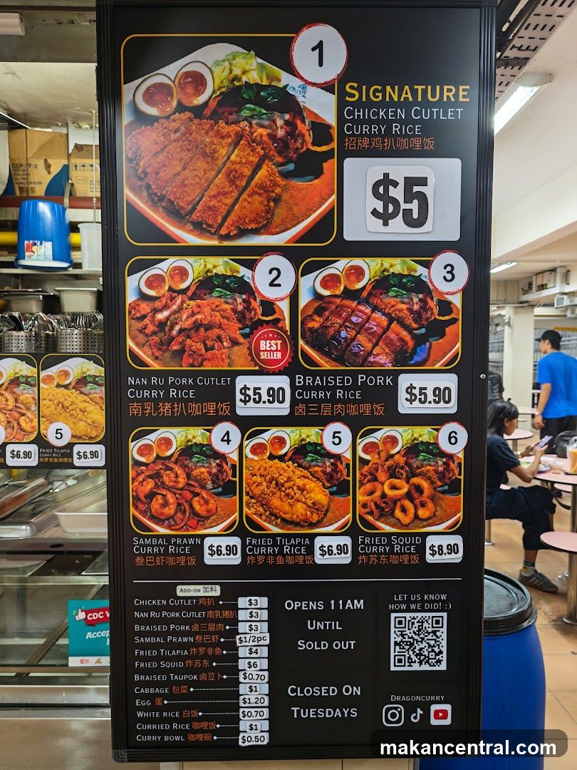 Dragoncurry Menu