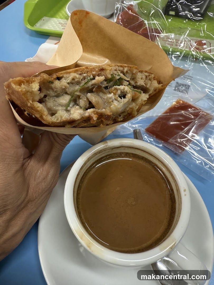 Fried Pastry and Coffee