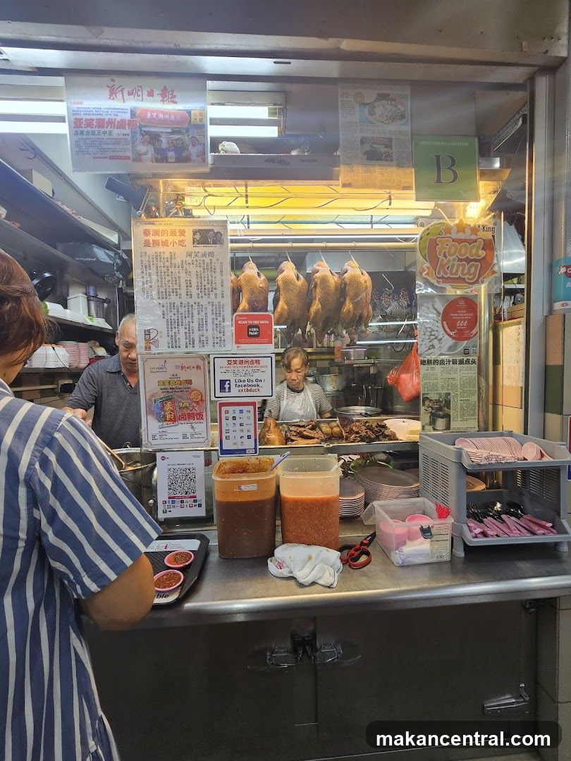 Food Stall with Roasted Ducks