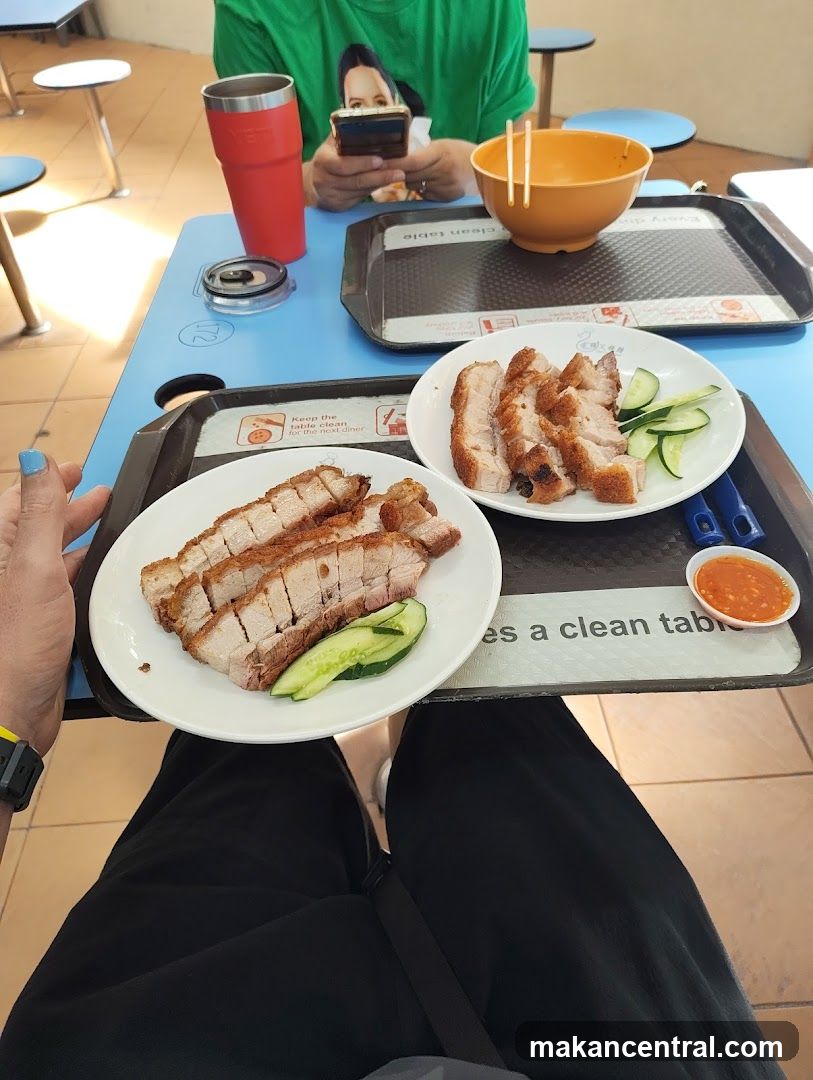 Roasted Pork Belly with Cucumbers