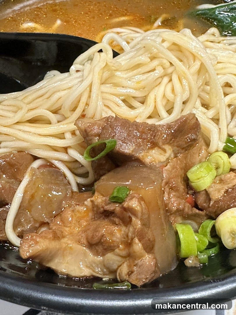 Noodle Soup with Beef and Scallions