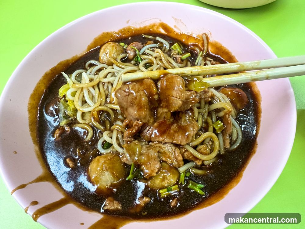 Noodles with Meat and Meatballs