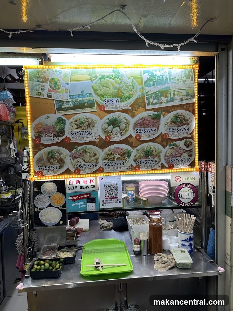 Food Stall Menu