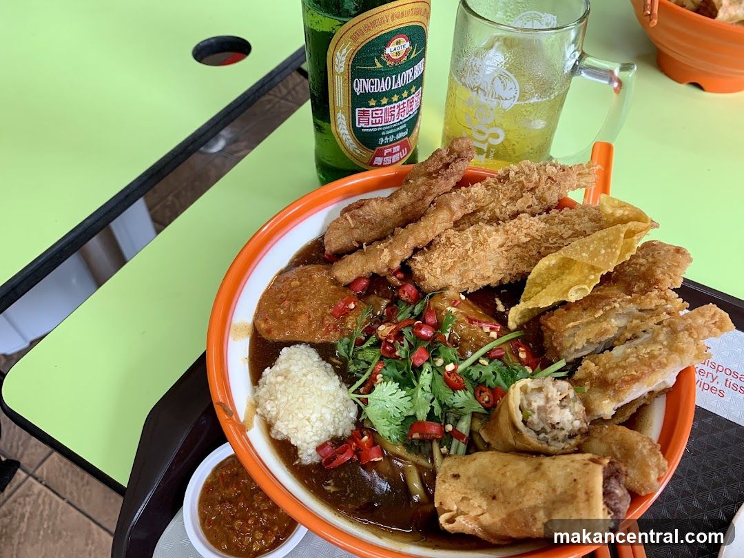 Fried Food Platter with Beer