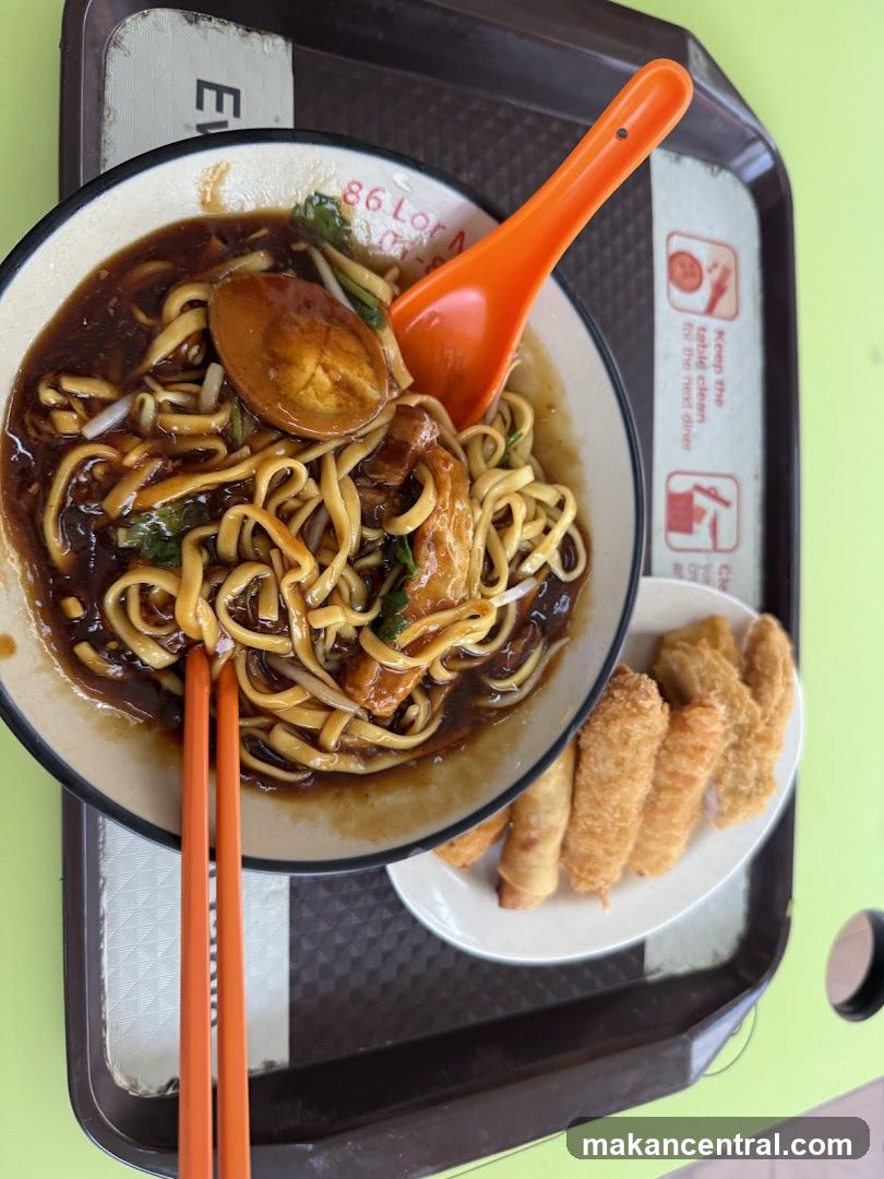 Noodles and Spring Rolls