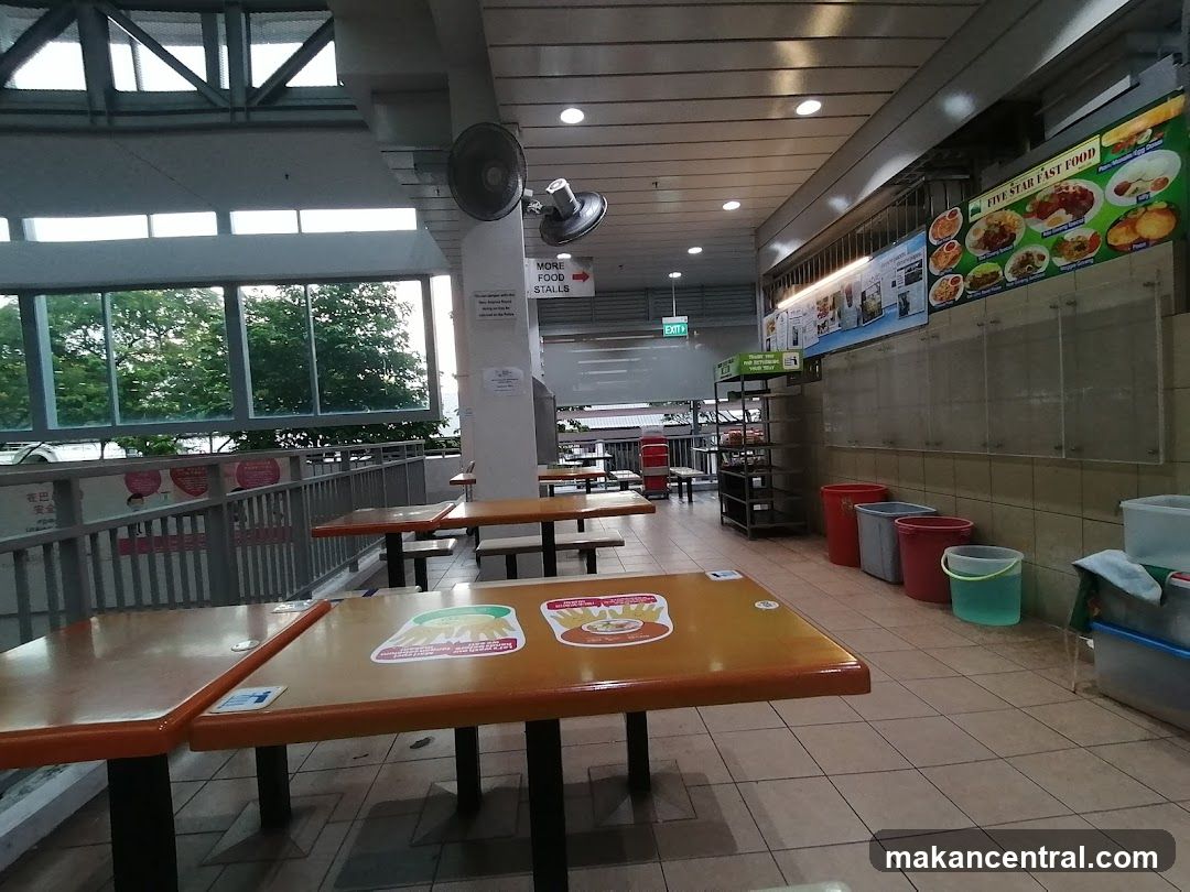 Food court seating area
