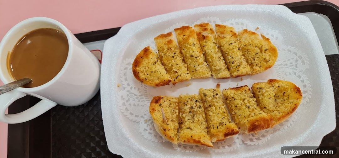 Garlic Bread and Coffee