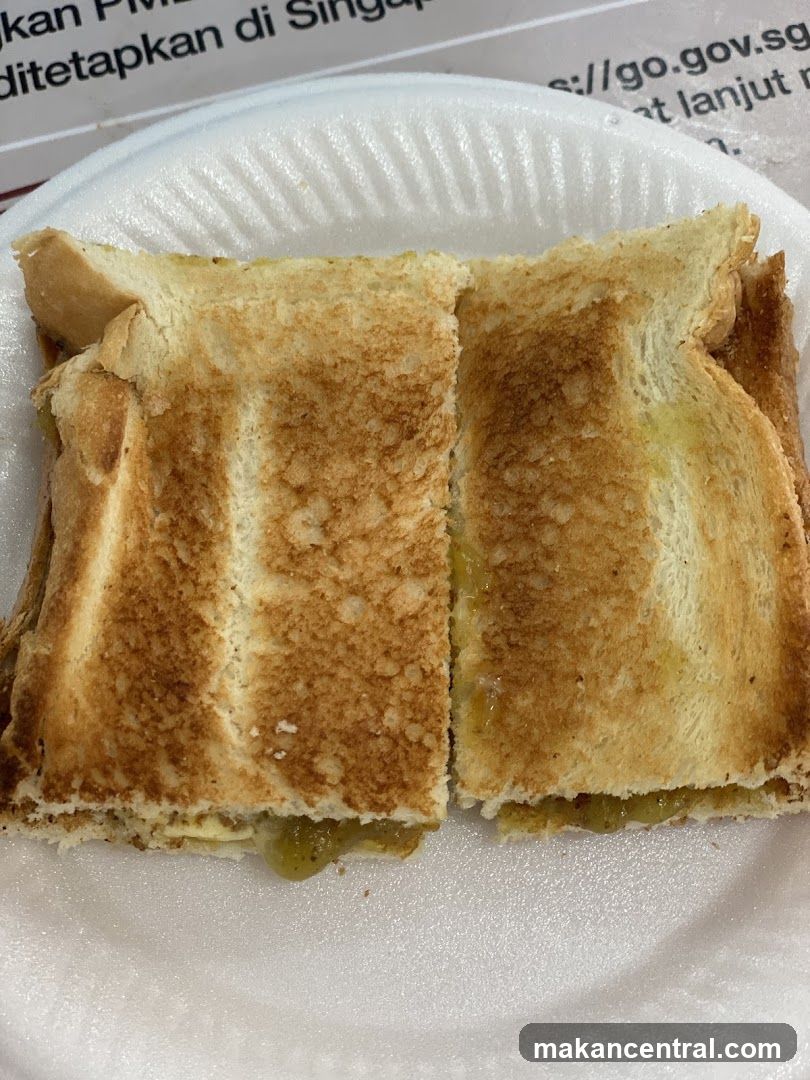 Toast with filling