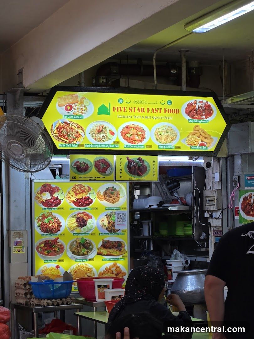 Five Star Fast Food Menu