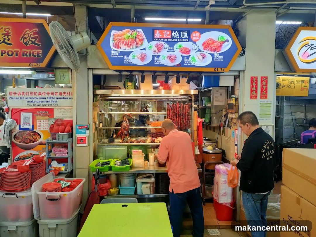 Food Stall with Roasted Meats