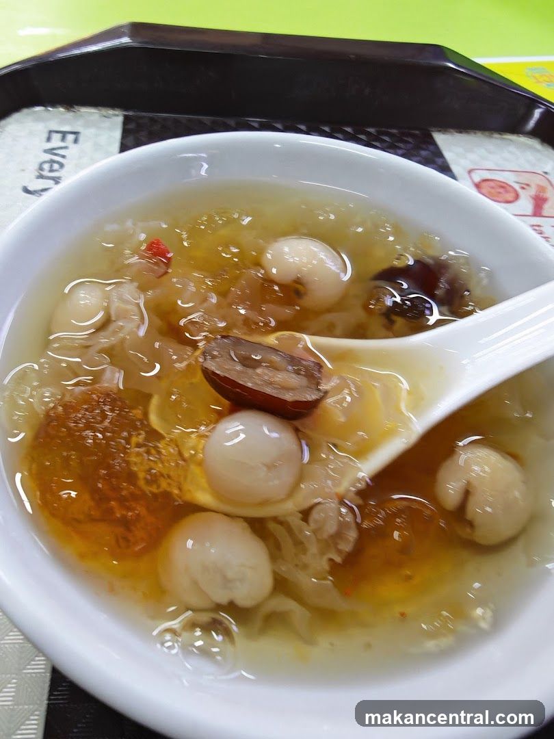 Dessert Soup with Lychees and Goji Berries
