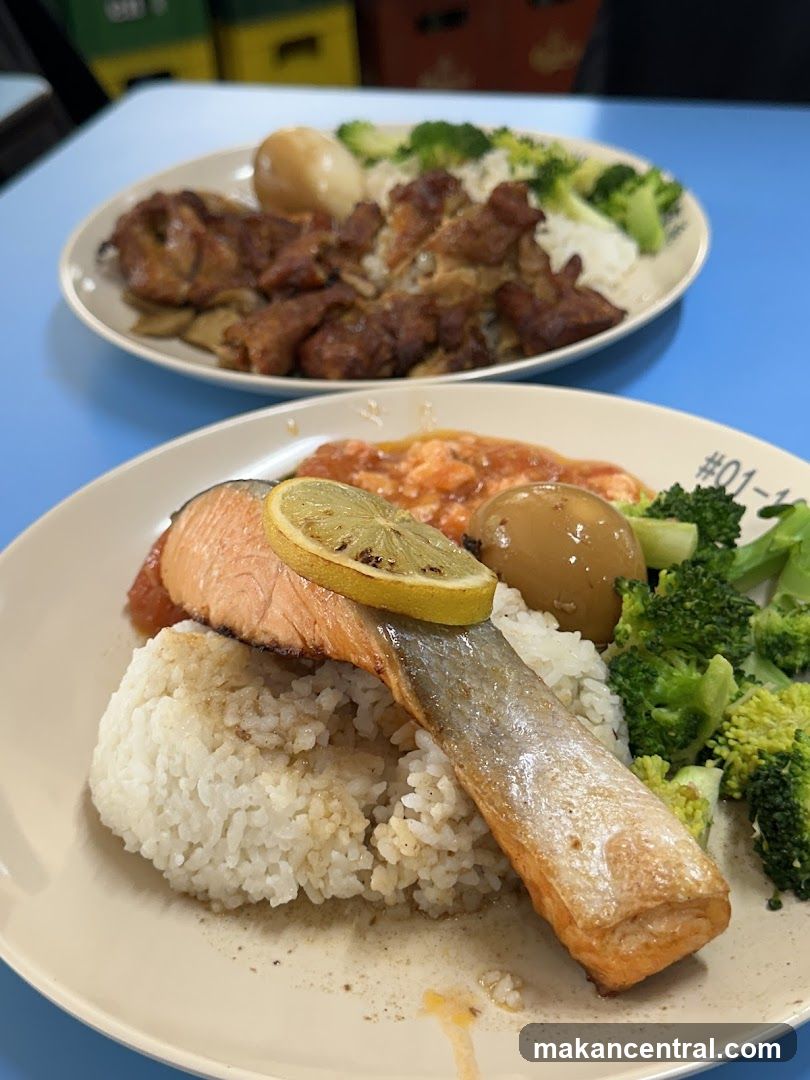Two Plates of Food